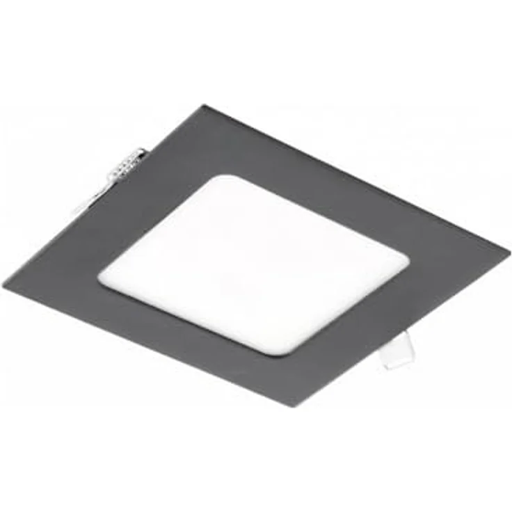ENERGMiX LED Einbauleuchte slim Panele in Schwarz|120 x 120 x 22mm|560 Lumen|Warmweiß (3000 K) – Bild 1