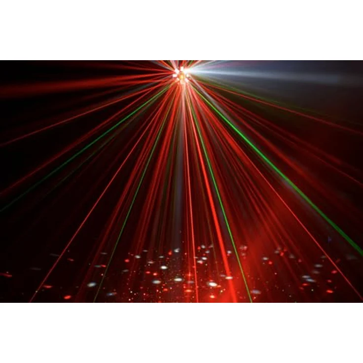 Algam Lighting PHEBUS2, LED Laser Projektor mit 8 Multifunktions-Drehköpfen, DMX-Integration und internen Programmen – Bild 5