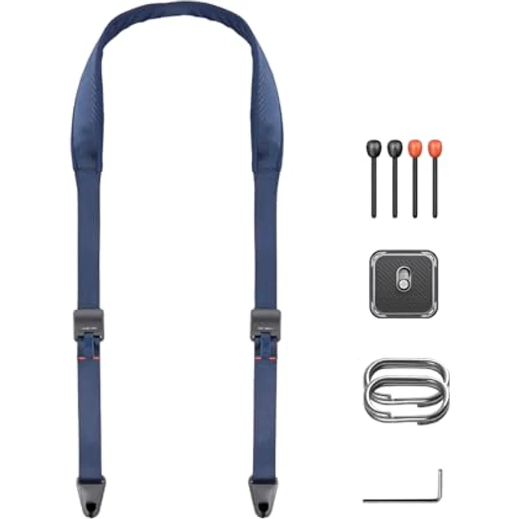 PGYTECH Kameragurt Breit, 110-152 cm verstellbarer Schultergurt mit Schnellverschluss für DSLR/SLR, Dunkelblau – Bild 1