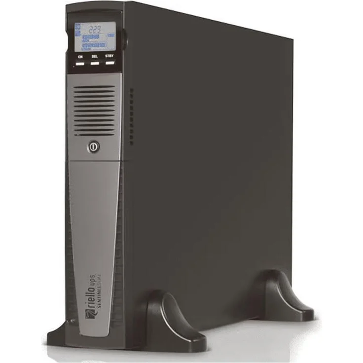 Riello Sentinel Dual2 1000, Doppelwandler USV für 1 kVA, 1000 W, 220/240 V, schwarz, mit 8 AC-Ausgängen
