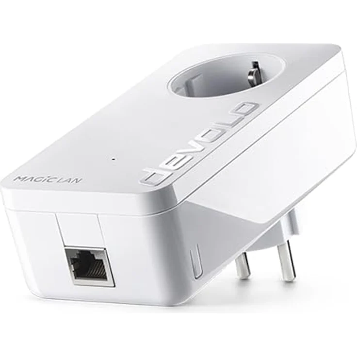 Devolo Magic 1 LAN Powerline Adapter, 1x Gigabit LAN Port, 1x Erweiterungsadapter, bis zu 1200 Mbit/s, weiß – Bild 2