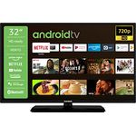 Telefunken D32H554X2CWI 32 Fernseher/Android TV (HD Ready, HDR, Smart TV, Google Play Store, Triple-Tuner), Schwarz - Preisvergleich