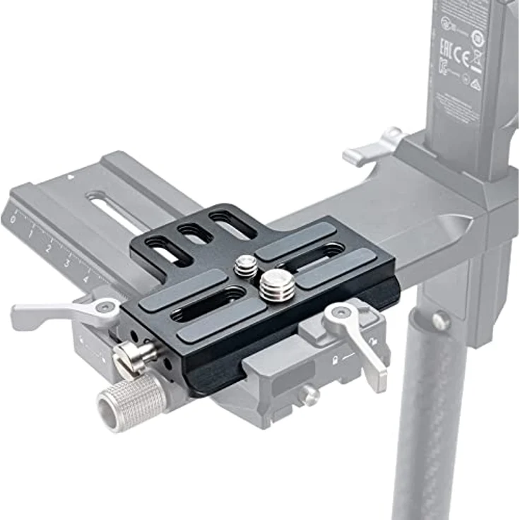 Tilta Erweiterte Schnellwechsel-Basisplatte TGA-ERP, Kamera-Zubehör aus Hochleistungs-Aluminiumlegierung für DJI RS2 und RSC2, inklusive Gummipolster und Schrauben zur sicheren Kamerahaltung – Bild 1