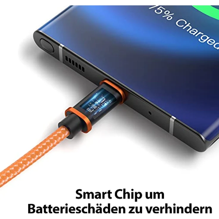 JAMEGA USB-C Kabel Nylon, Schnell Ladekabel 0,5m mit hoher Langlebigkeit, 5 Gbps Datentransfer, kompatibel mit Samsung, Huawei, HTC und LG – Bild 5