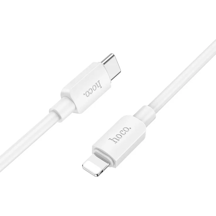 Hoco Schnellladekabel USB-C für iPhone, 20W, 1m, 2,4A, weiß