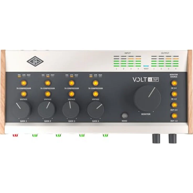 Universal Audio Volt 476P, USB Audio Interface für Recording und Streaming, 24-bit/192 kHz, mit Vintage Mic Preamp und umfangreichem Software-Paket – Bild 2