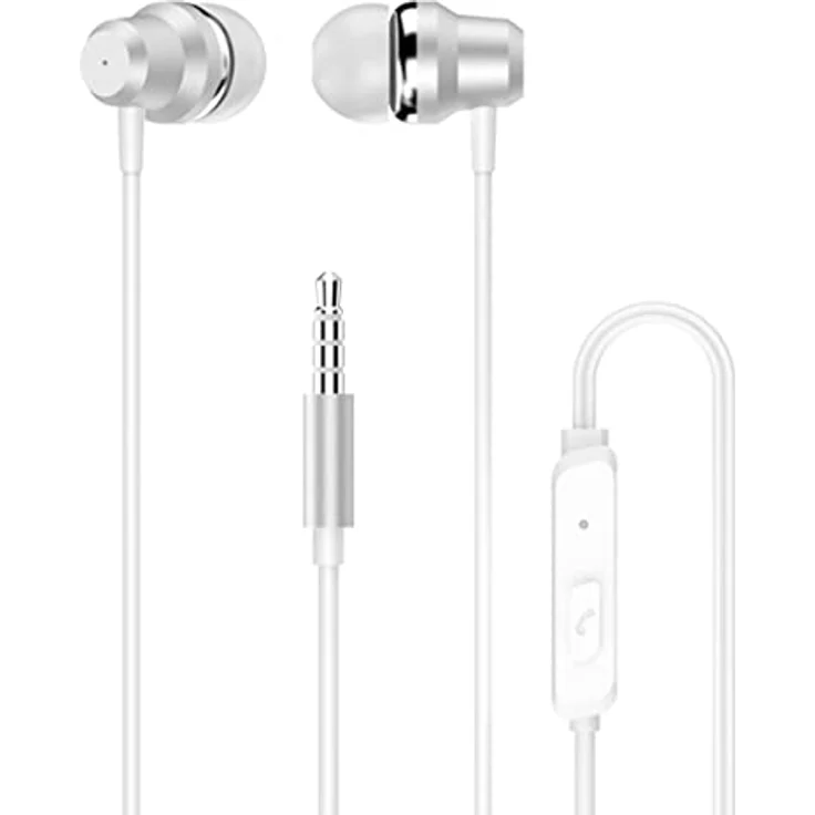 Dudao X10 Pro In-Ear Headset, 3,5 mm Mini Jack, Weiß, mit Fernbedienung und Mikrofon, ergonomisches Design, klarer Sound, 1,2 m Kabel – Bild 1