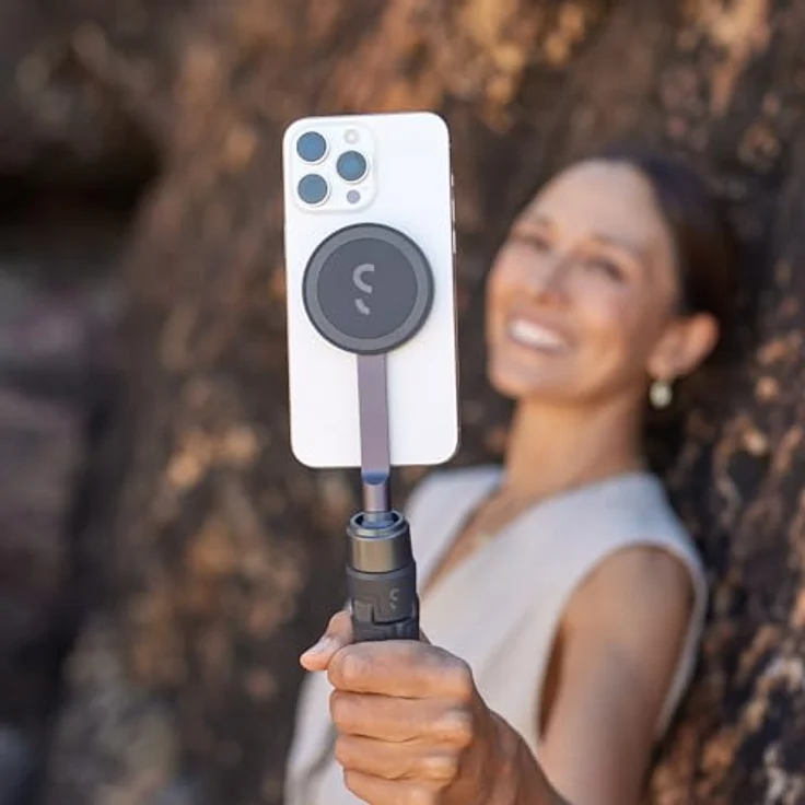 ShiftCam SnapStand Mini, Selfie Stick mit festem Stativ, Grau – Bild 2