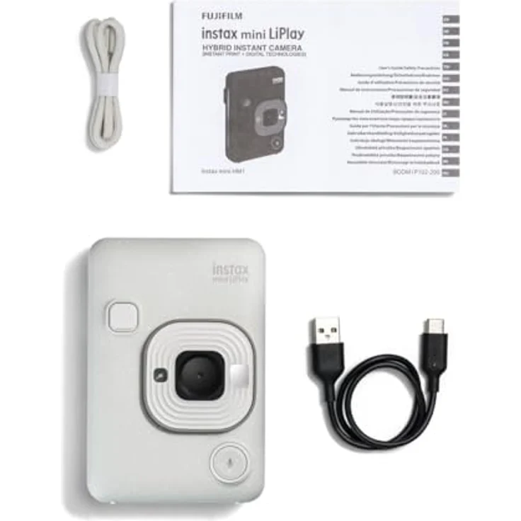 INSTAX Mini LiPlay Misty White, Fotodrucker mit Selfie-Spiegel und LCD Bildschirm – Bild 5