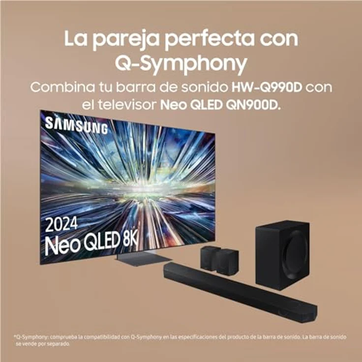 Samsung Soundbar HW-Q990D/ZF 2024 - Dolby Atmos Wireless, Q-Symphony, 11.1.4 Kanäle, SpaceFit Sound Pro - Schwarz – Bild 2