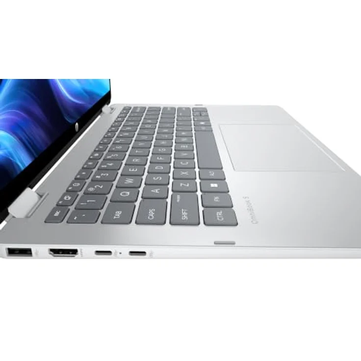 HP OmniBook 5 Flip 14-fp0177ng, 14" WUXGA IPS Touchscreen, Intel Core i7, 16GB RAM, 1TB SSD, Windows 11, silber – Bild 4