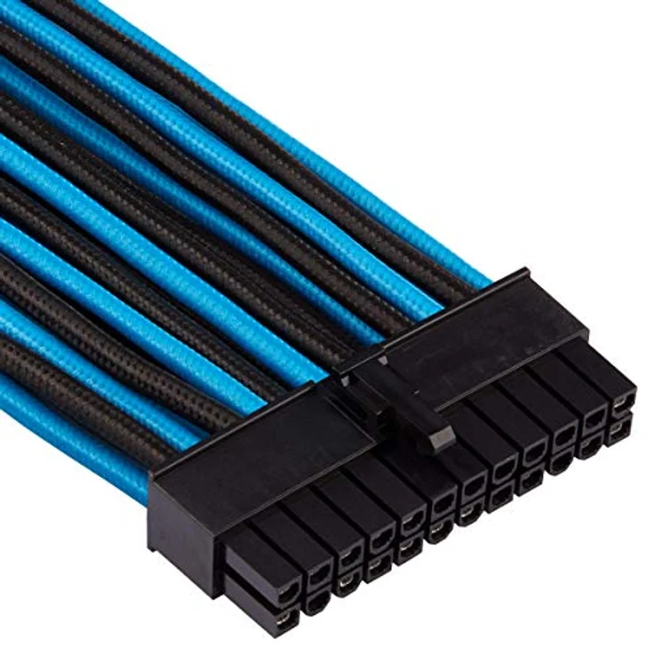 Corsair Premium individually sleeved starter kit (Type 4, Generation 4) - Stromkabelkit - Schwarz, Blau (CP-8920221) – Bild 3