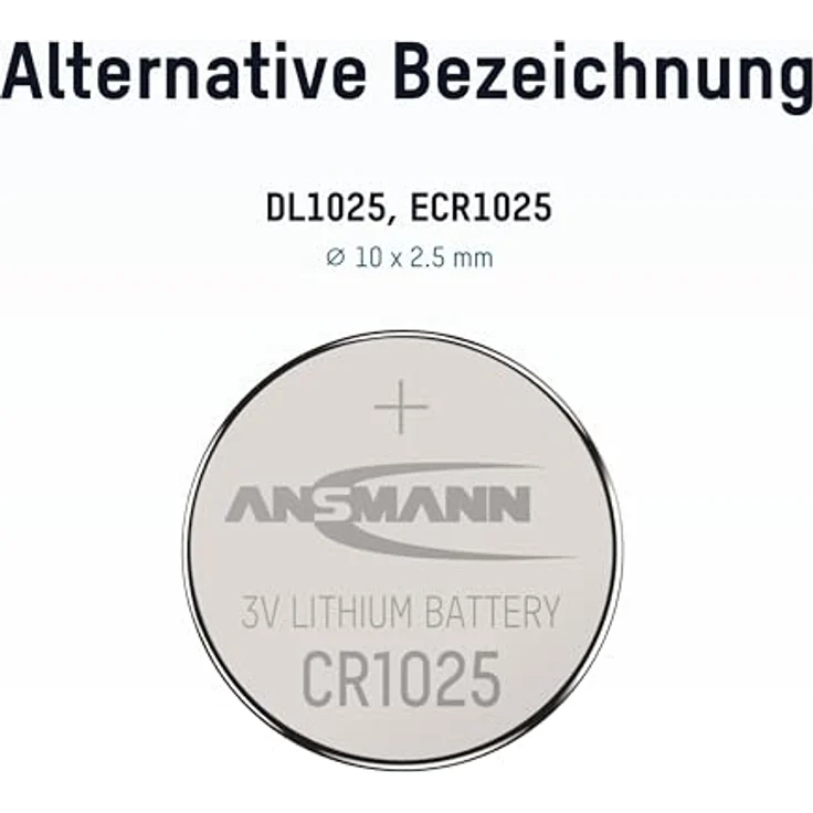 ANSMANN 1516-0005 Knofpzelle Batterie Lithium CR 1025 - 3V – Bild 3