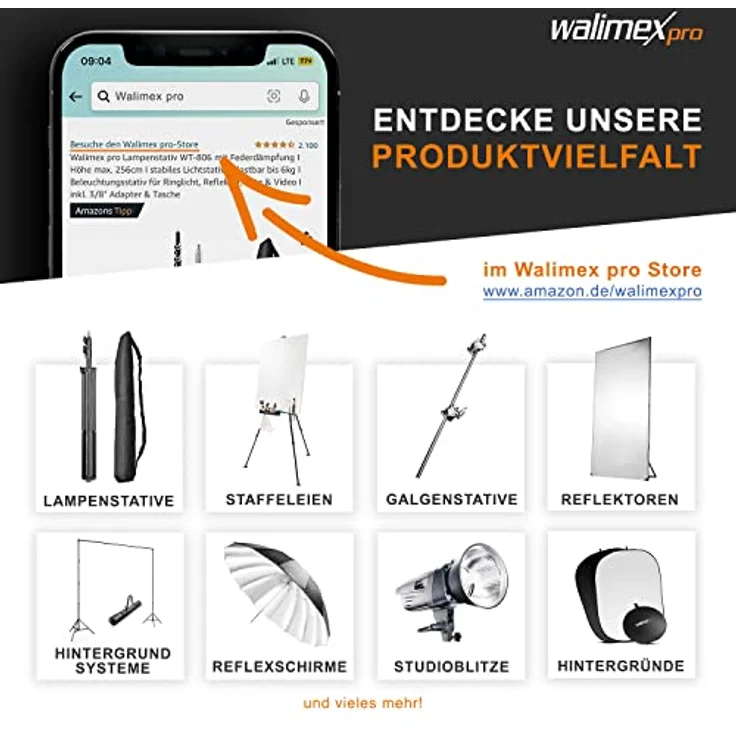 Walimex pro Roll-up Panel Hintergrund schw.155x200 - Preisvergleich – Bild 6