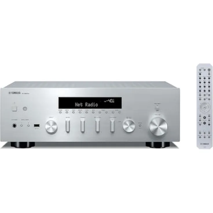 R-N600A Netzwerk-Receiver mit Streaming, Phono und integriertem DAC, Silber