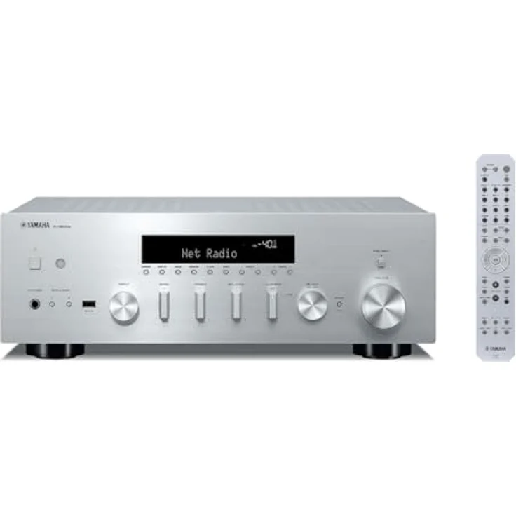 R-N600A Netzwerk-Receiver mit Streaming, Phono und integriertem DAC, Silber – Bild 1