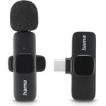 Hama Smart Wireless Lavalier-Mikrofon, kabelloses Ansteckmikrofon für Handy