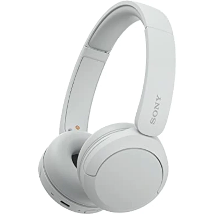 Sony WH-CH520 Kabellose Bluetooth-Kopfhörer - bis zu 50 Stunden Akkulaufzeit mit Schnellladefunktion, On-Ear-Modell - Weiß – Bild 1