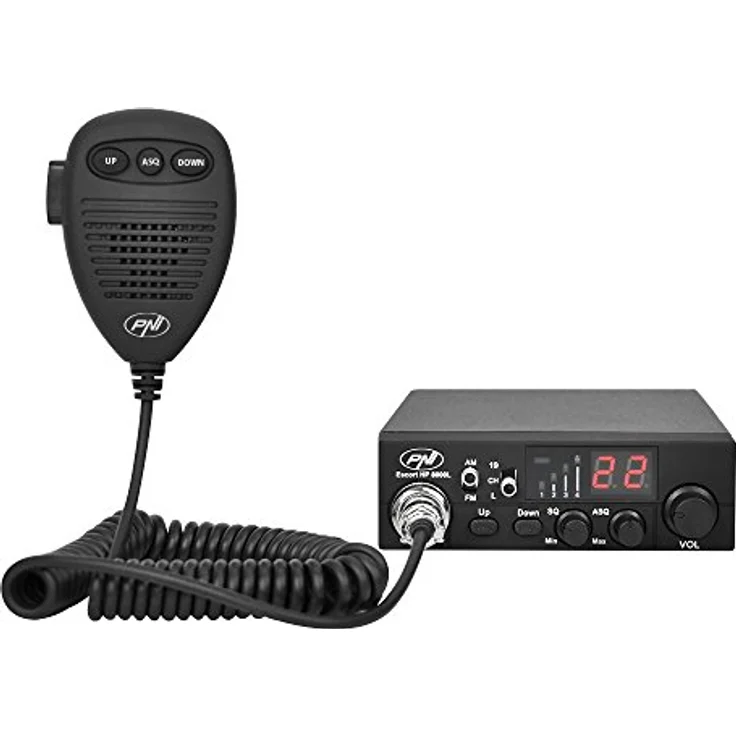 CB Funk Transceiver PNI Escort HP 8000L mit einstellbaren ASQ, 4W Tastensperre + CB Antenne PNI Extra 45 SWR 1.0 45cm hoch Glasfaser magnetische Halterung enthalten – Bild 7