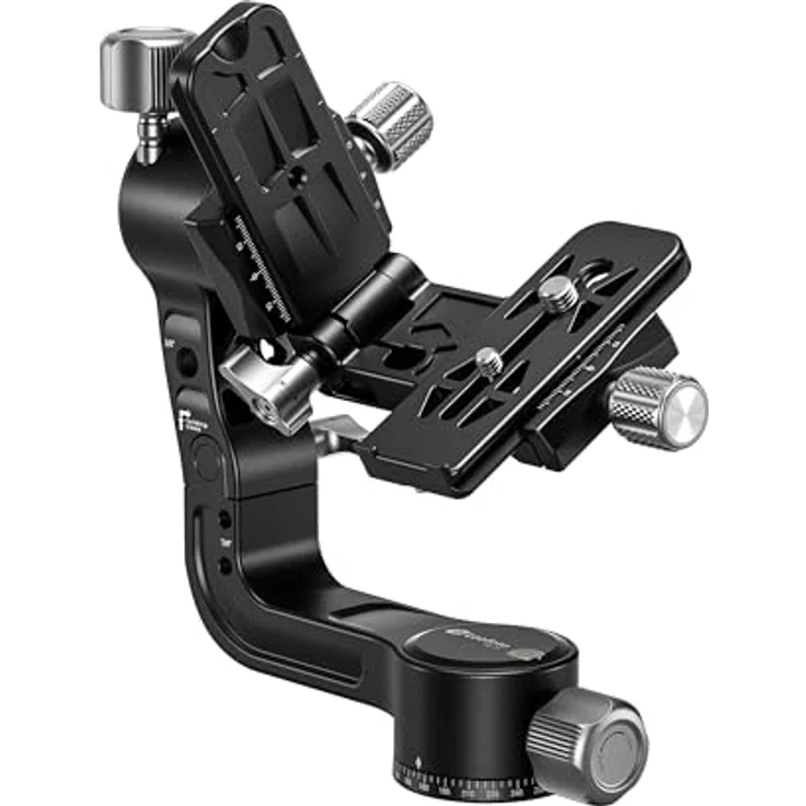 LEOFOTO 2-Wege-Neiger PG-2S Gimbal, Ideal für Tier- und Sportfotografie, Arca-Swiss-Standard, schwarz – Bild 4