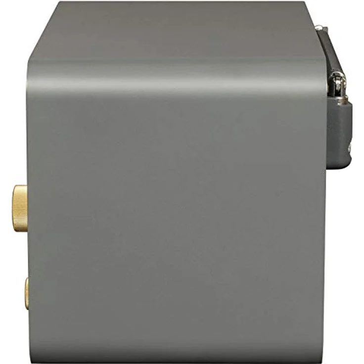 Crosley Tribute AM/FM Radio, Tragbarer Bluetooth Lautsprecher mit Kopfhöreranschluss und Micro-USB-Ladekabel, Wiederaufladbarer Party-Lautsprecher, Anthrazit – Bild 3