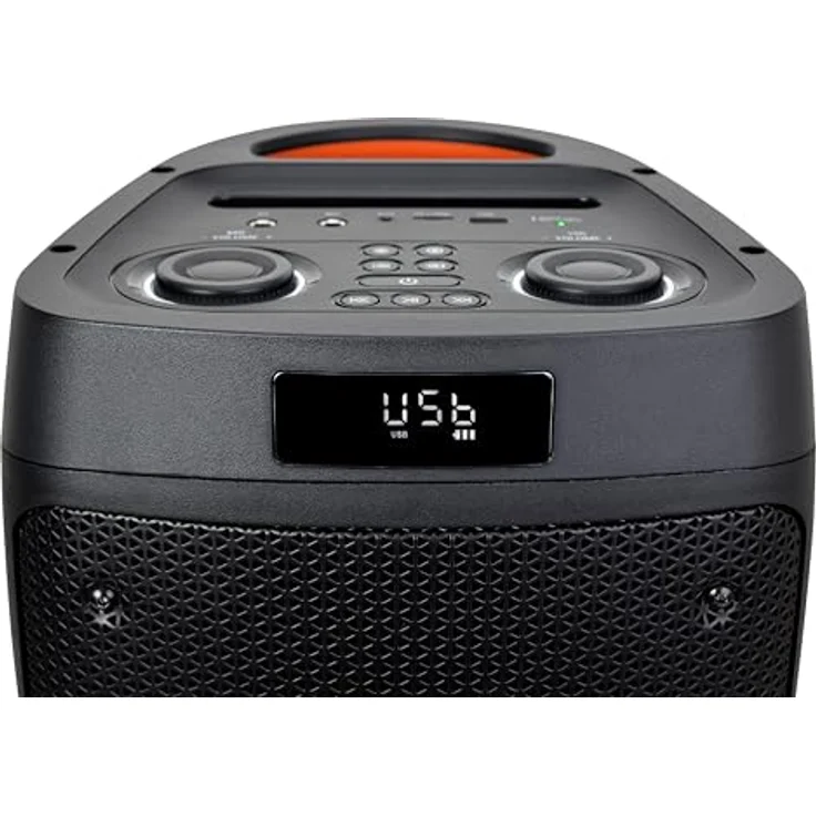 SILVA Schneider SB-TWS 200 BT XL Soundbox Schwarz | 400W | Bluetooth 5.0 | TWS-Funktion | MP3-Wiedergabe | Mikrofon & Instrumentenanschluss | LED-Effekte | Inkl. Fernbedienung – Bild 3