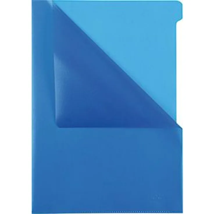 Durable Sichthüllen 2337-06, A4, genarbt, 0,10mm, aus PP, blau, 100 Stück