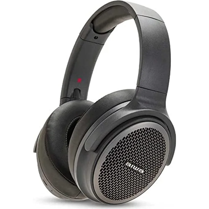 Aiwa HST-250BT/TN, Over-Ear Kopfhörer mit Bluetooth 5.0, 20-20000 Hz, Mikrofon und AUX-Eingang, schwarz