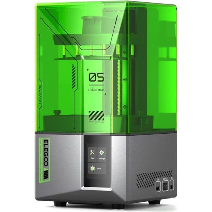 Elegoo Mars 5, Harz-3D-Drucker mit 4K-Mono-LCD-Bildschirm