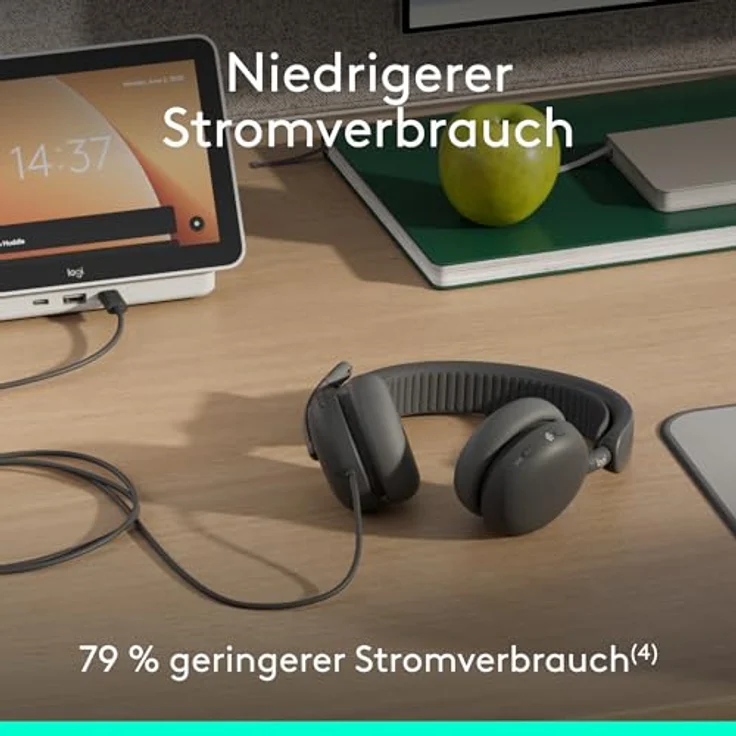 Logitech Zone Wired 2 ES for Business, USB-Headset mit adaptiver Hybrid-ANC, graphit – Bild 8