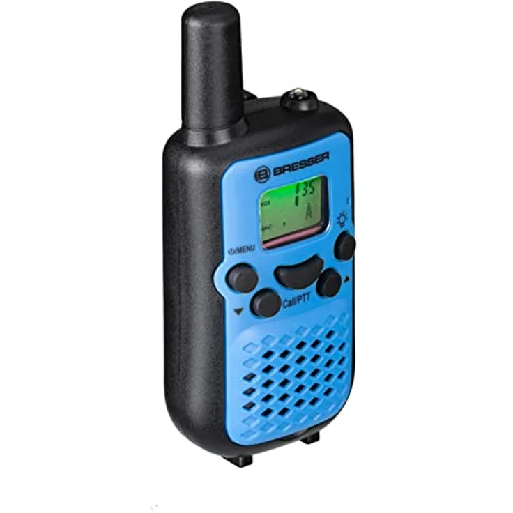 Bresser Junior Walkie Talkie, wiederaufladbare Funkgeräte für Kinder, blau, 6 km Reichweite, 8 Kanäle, Freihand-Modus, mit Taschenlampe – Bild 6
