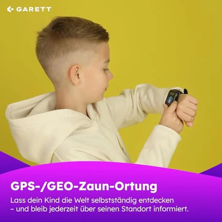 GRT Garett Smartwatch Kids Essa GO 4G, Smartwatch für Kinder mit 4G, Schwarz – Bild 8