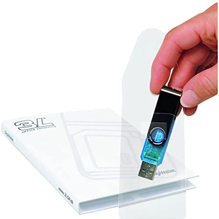 3L X10250 selbstklebende USBKartentasche transparent USBTasche – Bild 1