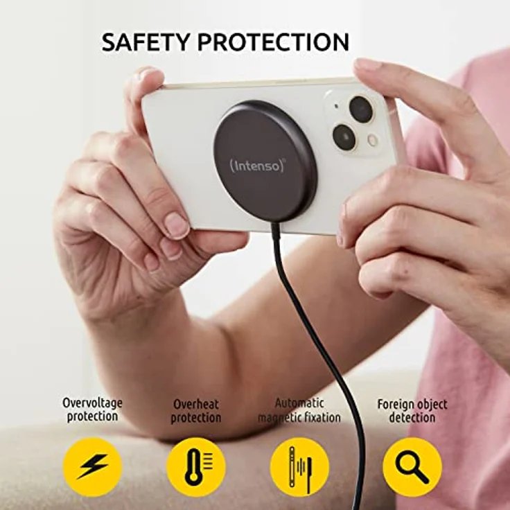 Intenso Magnetic Wireless Charger MB1 schwarz inkl. 30W PD Adapter – Bild 5