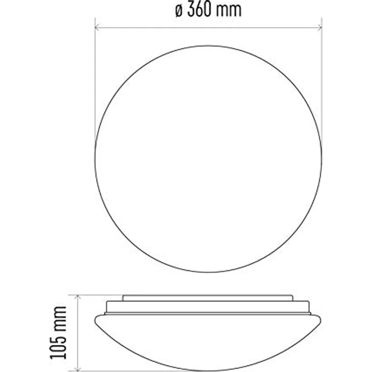 EMOS Deckenleuchte/Wandleuchte mit Bewegungsmelder, 1530 lm, 4000 K neutralweiß, 18W LED Panel rund, White 410 mm - EMOS Smarte Deckenbeleuchtung im runden Design – Bild 3