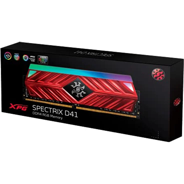 ADATA XPG SPECTRIX D41, Arbeitsspeicher 8GB (1x 8GB) DDR4 3200MHz, schwarz – Bild 5
