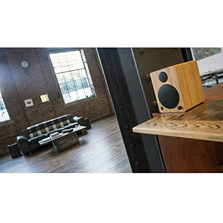 wavemaster CUBE MINI NEO bamboo - Regallautsprecher-System (36 Watt) mit Bluetooth-Streaming, Digitalanschluss und IR-Fernbedienung, Aktiv-Boxen, Nutzung für TV-Tablet-Smartphone, Bambus (66372) – Bild 2