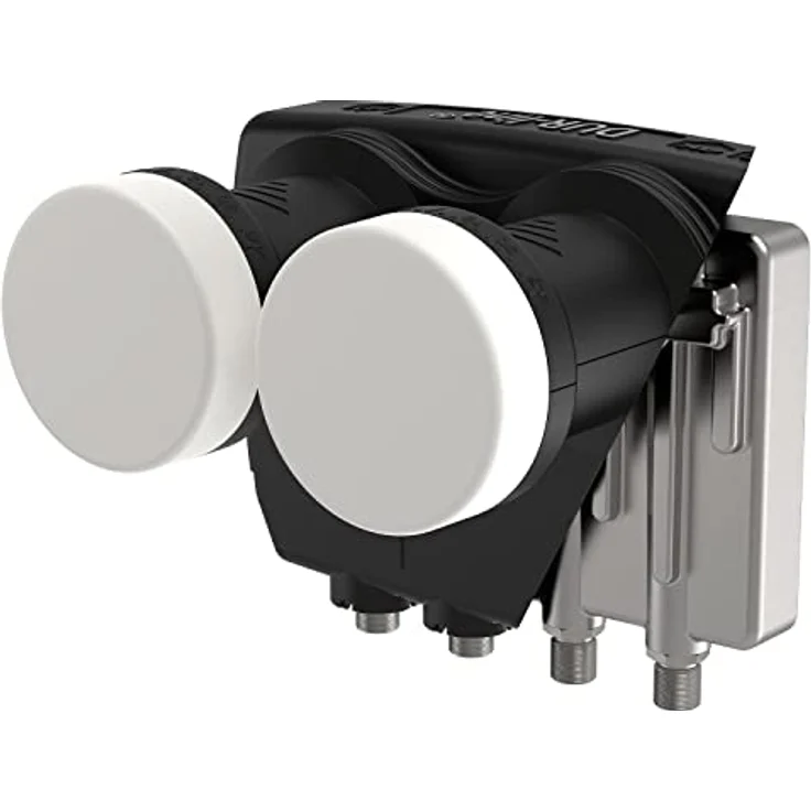 DUR-line 6° Monoblock Quad LNB - Astra 19,2°E + Hotbird 13°E - 4 Teilnehmer & 2 Satelliten (MB6-QS) - Full HD, 4K, 8K, 3D - Wetterfest + Mobilfunk-Abschirmung, Schwarz – Bild 4