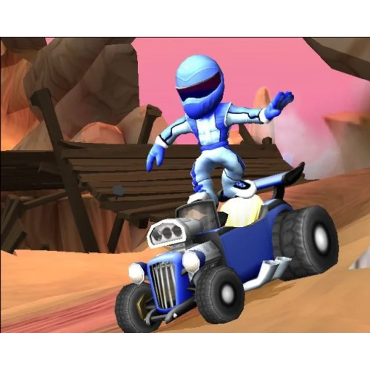 BUZZ! - Junior Verrückte Rennen + Buzzer (PS2) – Bild 4