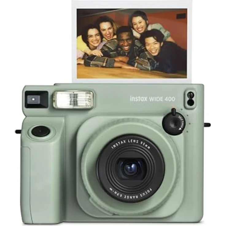 INSTAX WIDE 400 Grün, Sofortbildkamera mit robustem Design und automatischer Belichtung
