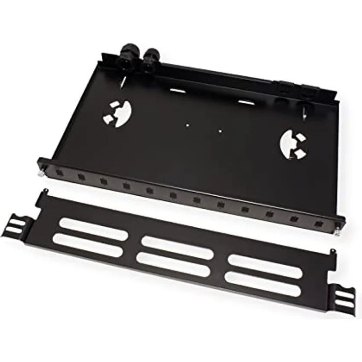 Roline 21.17.0350 LWL-Patchpanel 483mm (19"), ausziehbar, für bis zu 12 SC-Simplex oder LC-Duplex Kupplungen, Stahlblech schwarz – Bild 6