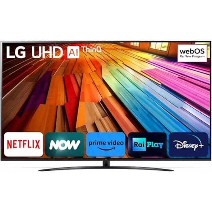 LG 86UT81006LA.AEU, 86 Zoll 4K UHD TV mit 60 Hz, Schwarz, IPS-TV, 3x HDMI, 2x USB, WLAN, PVR-Funktion – Bild 1