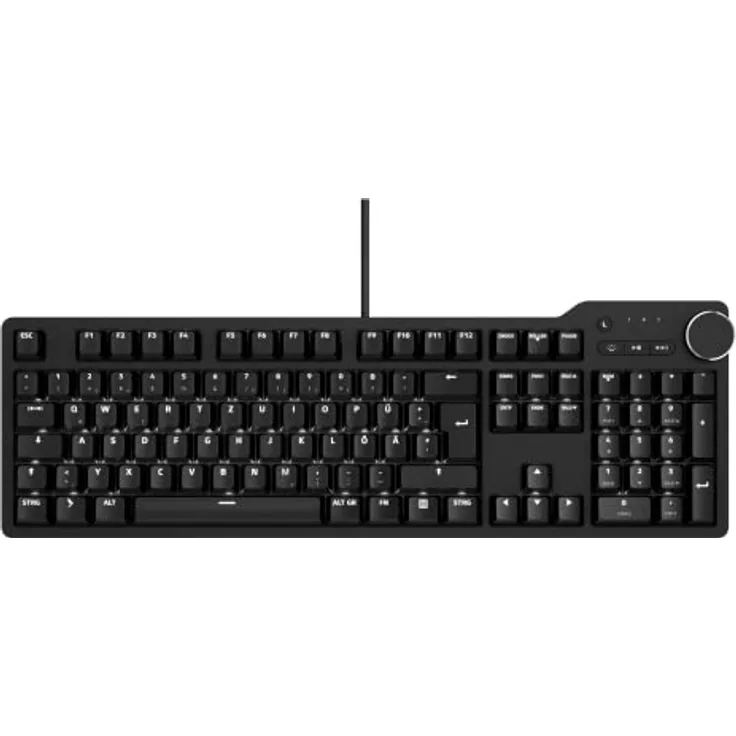 Das Keyboard 6 Professionelle kabelgebundene mechanische Tastatur mit Hintergrundbeleuchtung – Taktile Cherry MX-Schalter, durchscheinende Tastenkappen, 2-Port-USB-C-Hub I DE Layout (Cherry MX Blue)