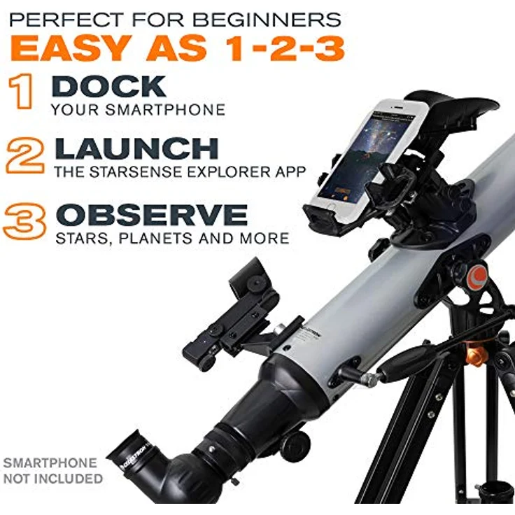 Celestron StarSense Explorer LT 80AZ StarSense Explorer™ LT 80AZ Smartphone App-Enabled Refraktor Teleskop – Bild 3