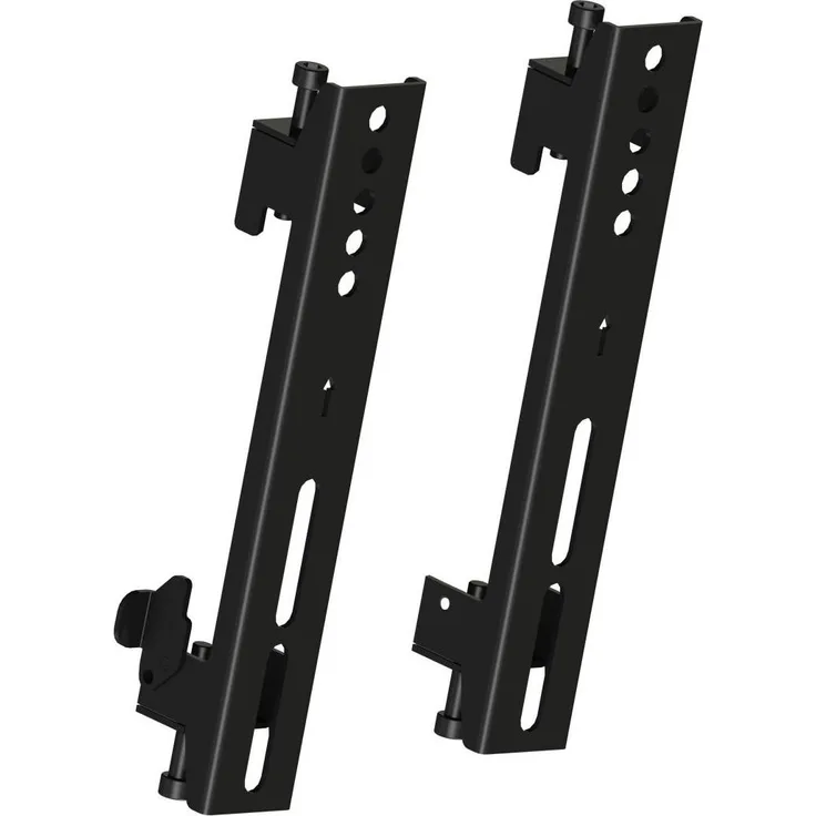 Multibrackets 3903, Flachbildschirm-Montagearm aus Stahl, schwarz, Tragkraft 30 kg, Schienenbefestigung, M Pro Series