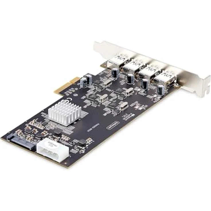 StarTech.com 4-Port USB PCIe Karte, USB 3.2 5Gbps, mit 4 unabhängigen USB-Controllern, Schwarz – Bild 4