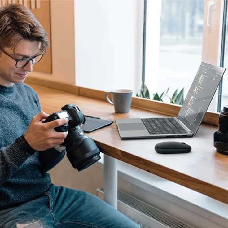 Satechi OntheGo Bluetooth Wireless Mouse, kabellose Maus mit modernem Design, Schwarz, Multi-Device-Unterstützung bis zu 3 Geräten, einstellbare DPI von 800 bis 2400, USB-C-Ladeanschluss – Bild 10