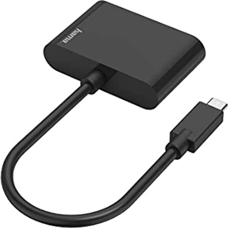 Hama USB C auf VGA und HDMI Adapter, 4K Ultra HD, Full HD 1080p (2in1 USB C Adapter mit HDMI Buchse und VGA Buchse zum Anschluss von PC, Laptop, MacBook, Tablet, iPad, Handy an Monitor, TV, Beamer) – Bild 2