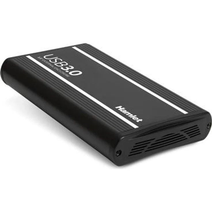 Hamlet HXD3U6G-AC, HDD-Gehäuse für 3.5" SATA-Festplatten, USB-C und USB-A, Schwarz