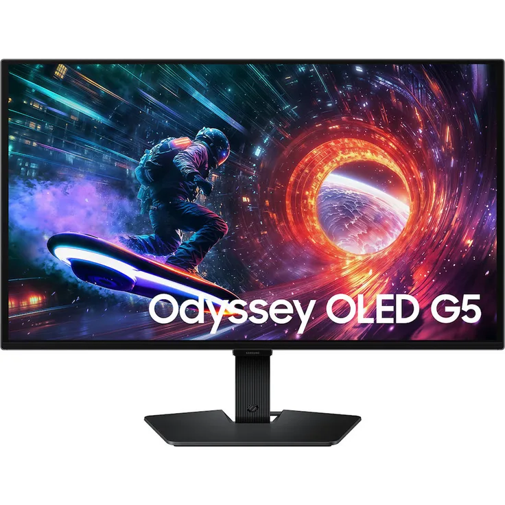 Samsung 27" Odyssey OLED G5 G50SF, QHD Gaming Monitor mit 180 Hz, 0,03 ms Reaktionszeit und Glare Free Technologie